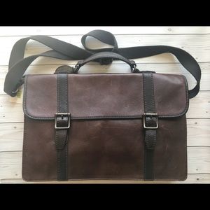 Fossil Estate Leather Messenger Bag / Briefcase
